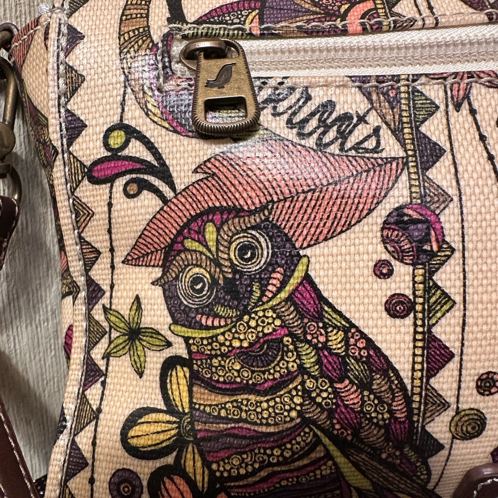 Sakroots Artist Style Cross-Body Bag with Owls - Picture 2 of 8